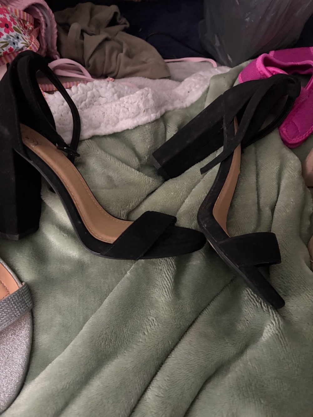 Classic Black Block Heel Sandals - Women's Elegant Strappy Heels